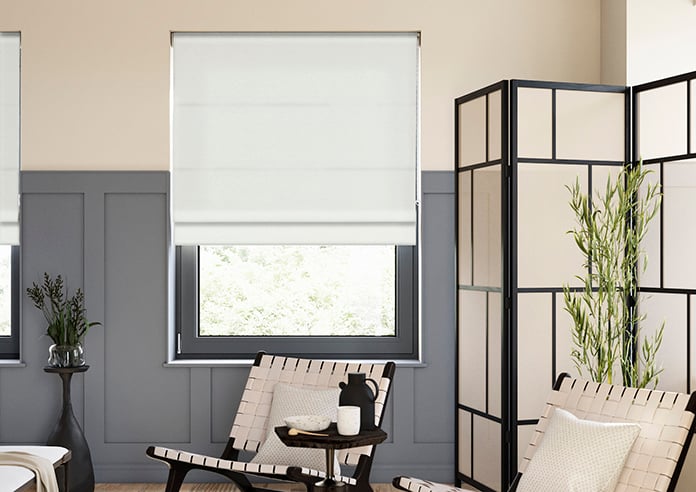 Norleigh, Soft Grey - Twist&Fit Roman Blind - Image 3